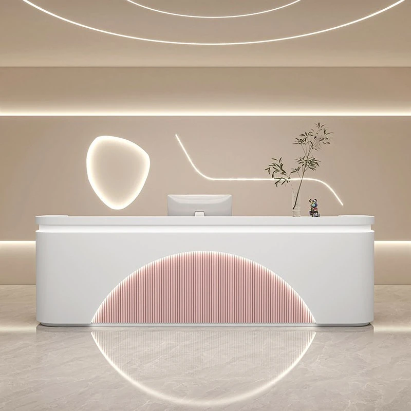 multi-functional modern reception counter Beauty salon Company simple reception counter art comptoir de caisse office furniture