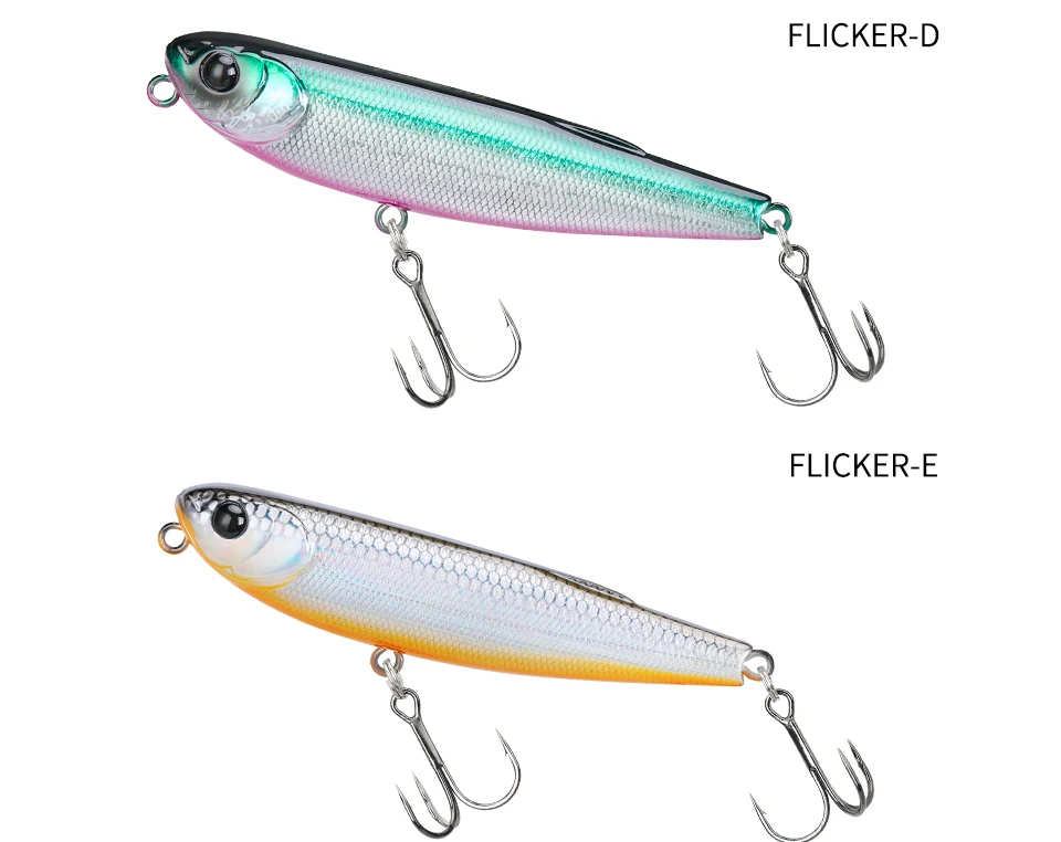 TSURINOYA FLICKER 70F Oberflächen-Angelköder Z Hund schwimmender Bleistift 70 mm 8,4 g Chatter künstliche harte Köder Forelle Bass Hechtstecker – Detail 13