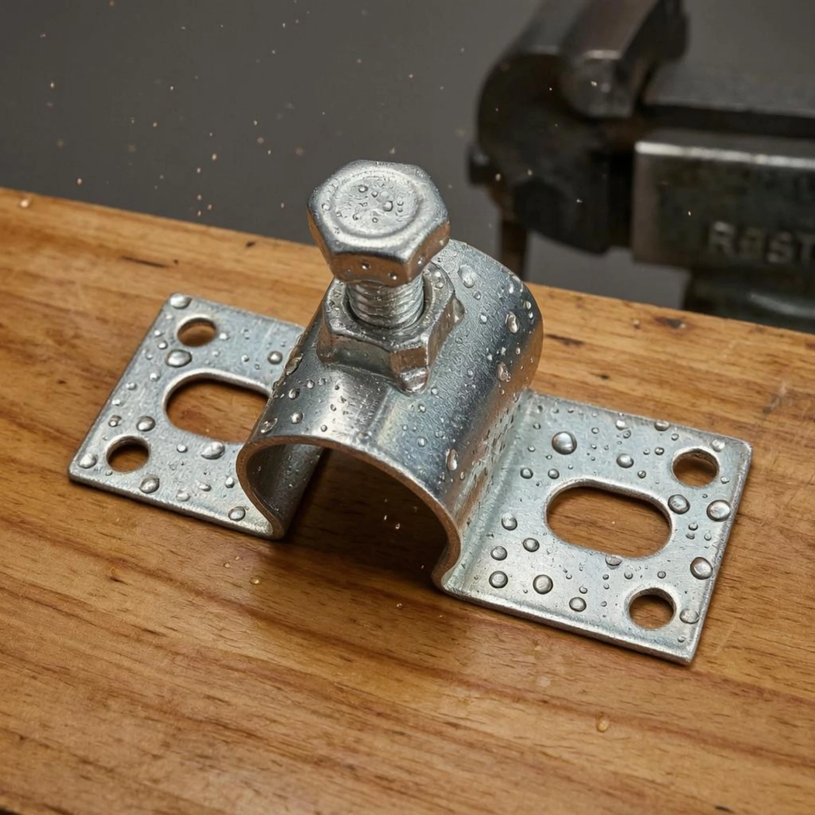 

U-Shaped Clip Bracket Metal-Like Finish Bolt-Tightened Clamp U Clamp Bracket Heavy Duty Hardware Easy to Install