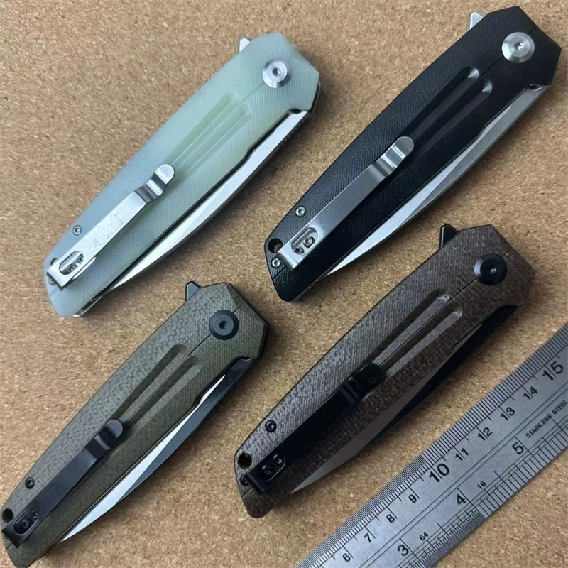 Mais novo sitivien st152 real k110 lâmina faca dobrável micarta lidar com flipper ao ar livre edc bolso acampamento caça faca militar