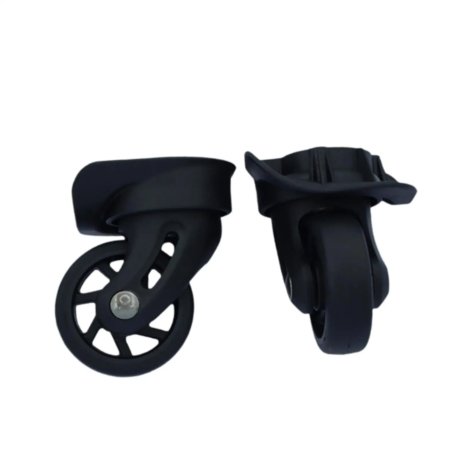 2x Luggage Replacement Wheels 360 Degree Rotation for Bags Luggages Trolleys