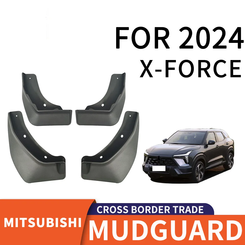 

For 2024 Mitsubishi X-FORCE mudguard Mudflaps Front Rear Flares Splash Guards Cover Car Accessoie