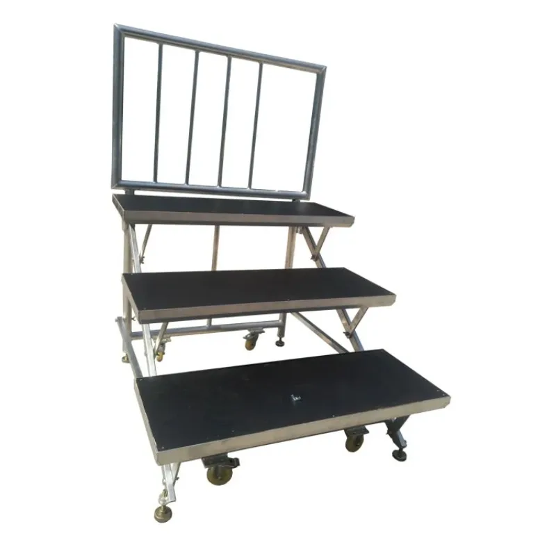 Portable stage aluminum choir riser, chorus platform riser