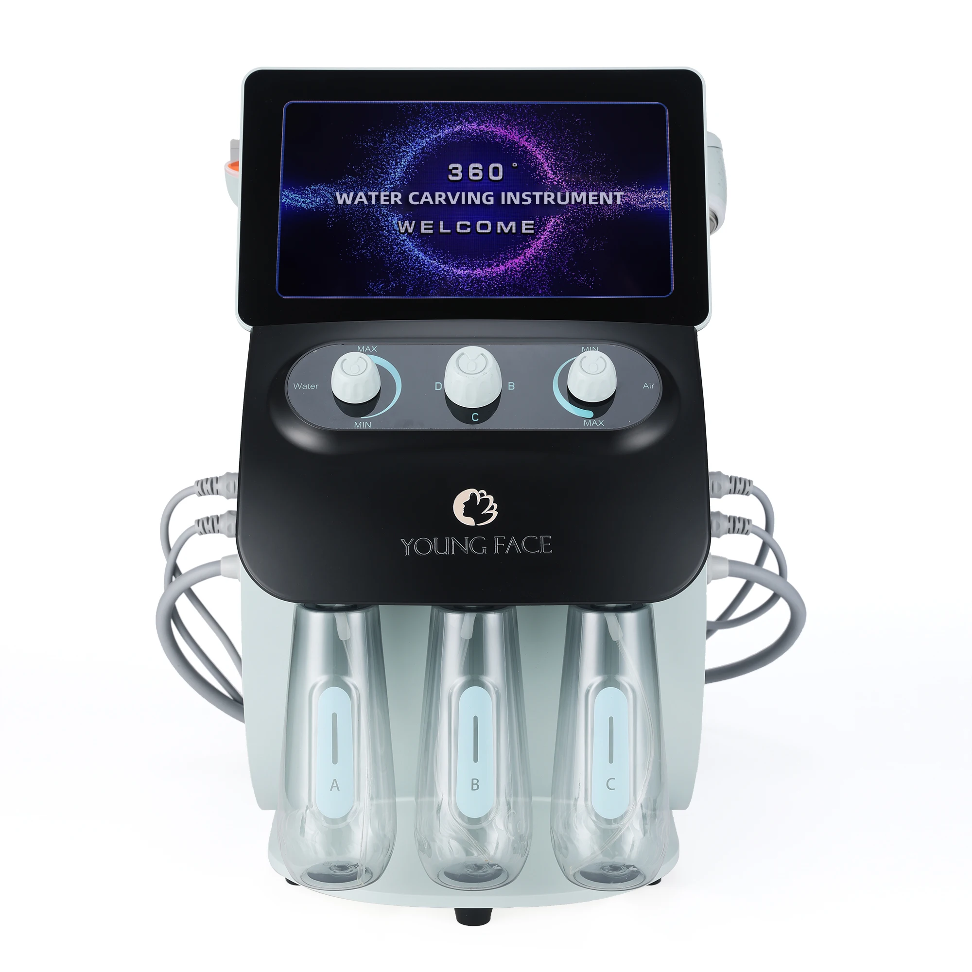 Multifunction HD Camera Scan Hydra Blackhead Removal Hydro Facial Dermabrasion Oxygen Jet Peel Facial Machine