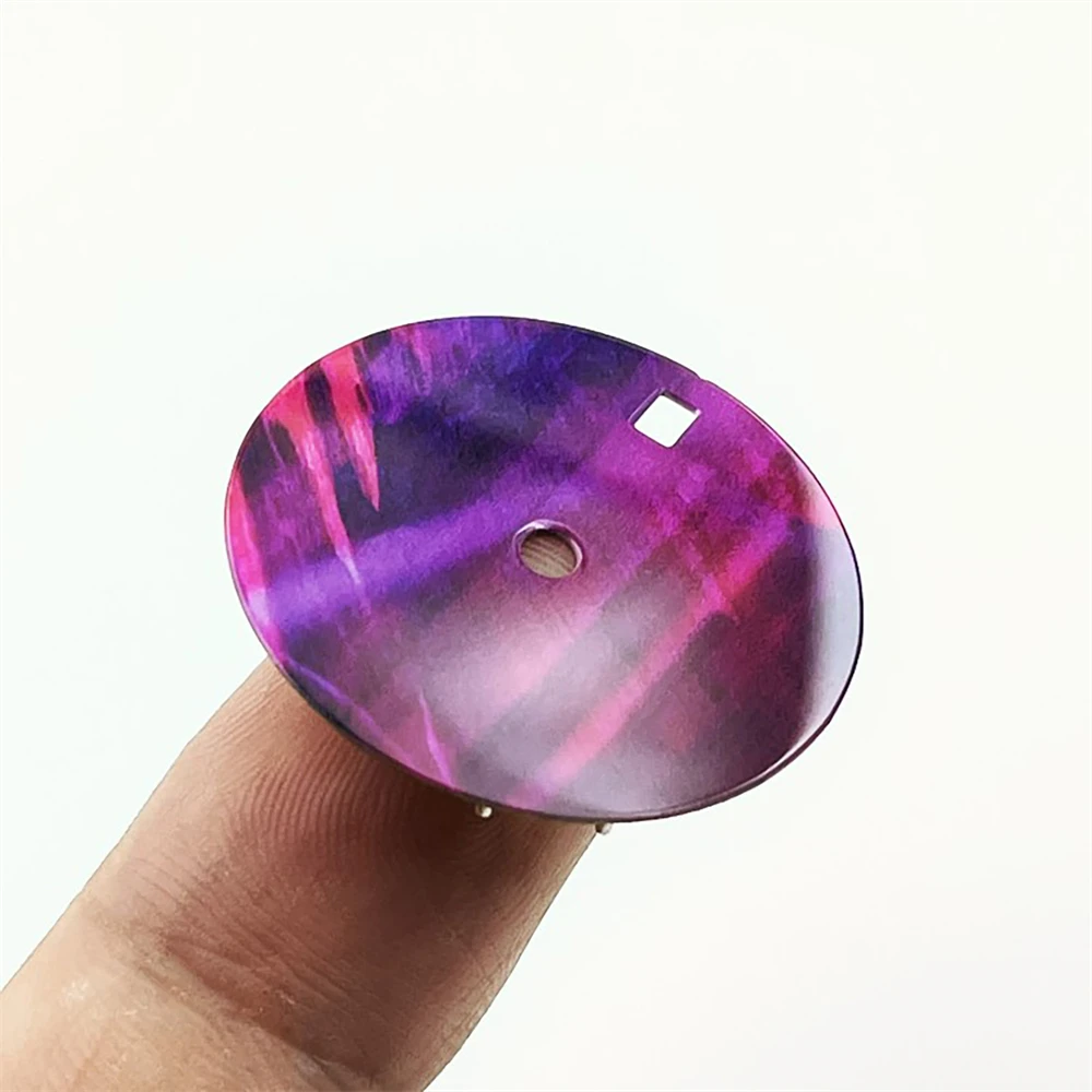 New 28.5MM Watch Dial Bright Surface Enamel Dial for NH35 4R35 NH34 Movement Replacement Watch Part