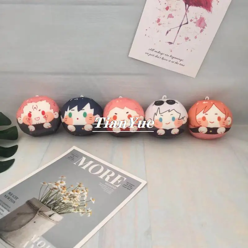 Cute  Satoru Gojo Itadori Yuji Fushiguro Megumi soft Stuffed Pussy Christmas Gift Toys Keychain pendant 10cm