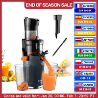 BioloMix Cold Press Juicer with 78mm Feed Chute, 200W 40-65RPM Powerful Motor Slow Masticating Juice Extractor Fits Whole Fruits