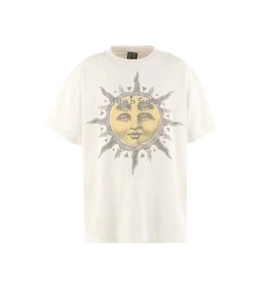 Saint Sun Face Washing And Aging Damage Short-Sleeved T-Shirts