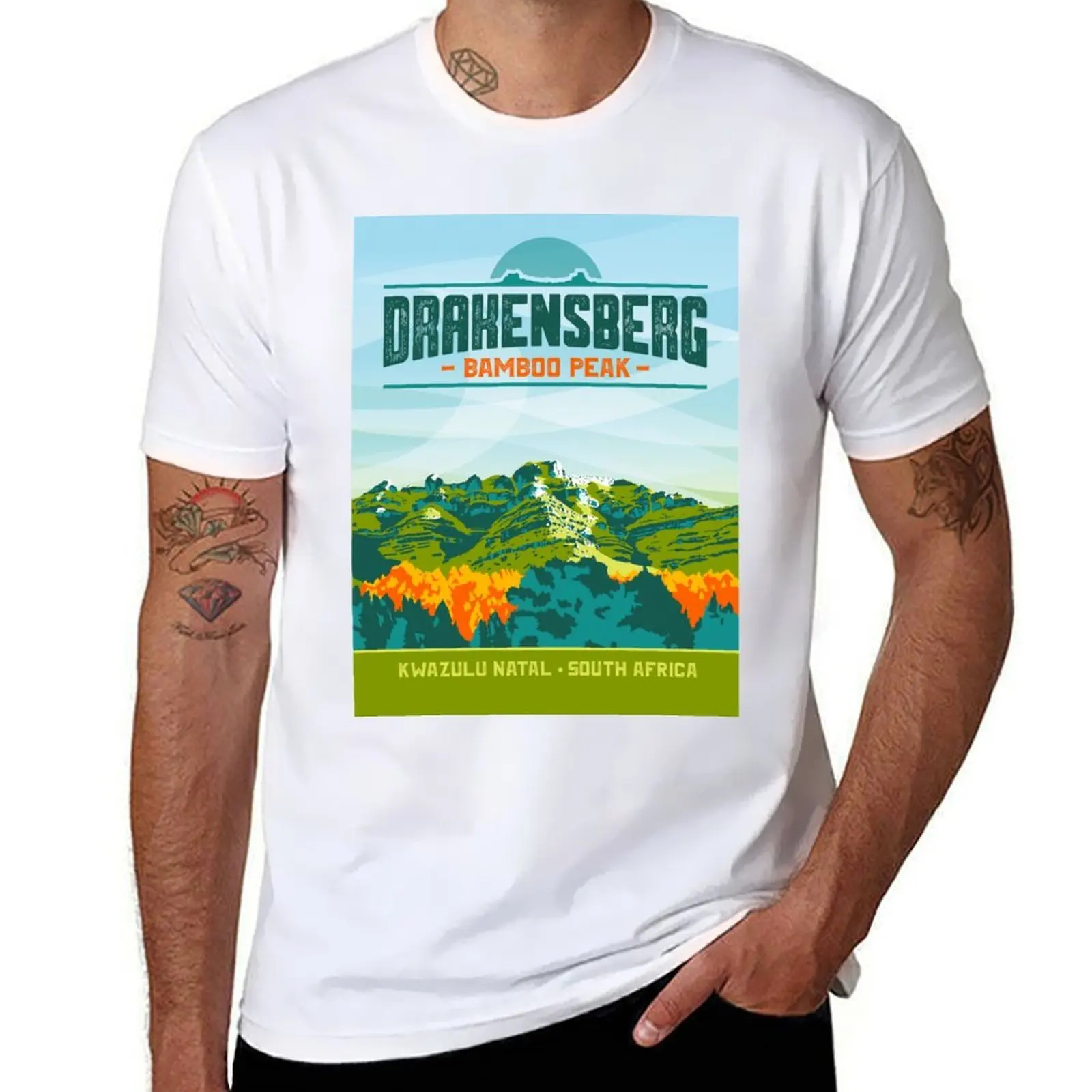 

Bamboo Peak - Drakensberg T-Shirt t shirts for man cotton funny t shirt man cotton T-Shirt