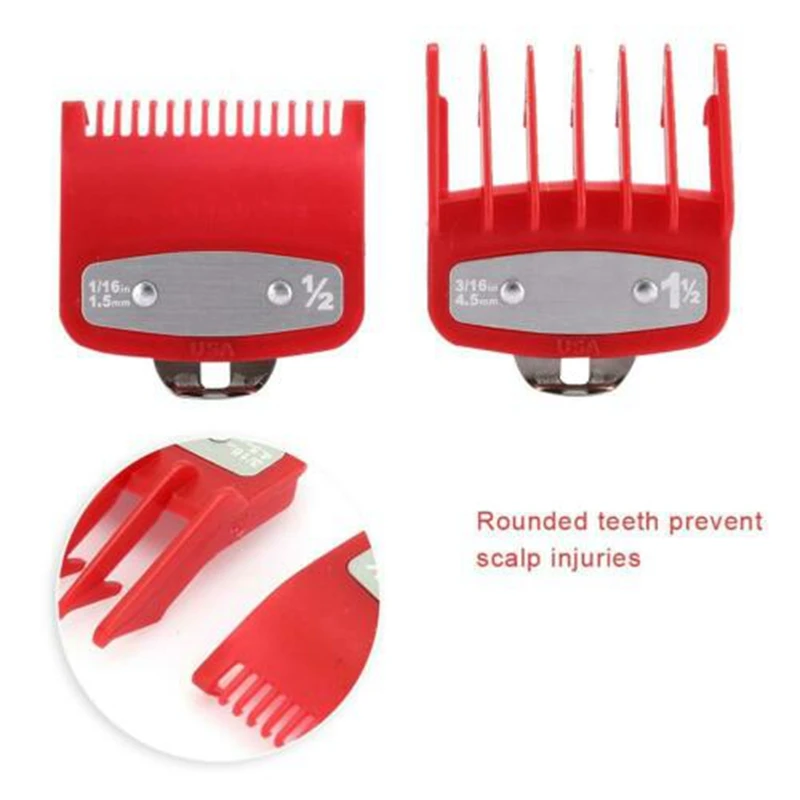 for Wahl Hair Clipper Guide Comb Set Standard Guards Attached Trimmer Style Parts