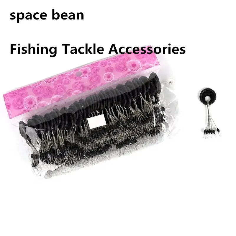 600 Stücke 100 Gruppe Set Gummi Space Beans Oval Stopper Angeln Bobber Für Fliegenfischen Zubehör Spinner Köder Fisch Werkzeug