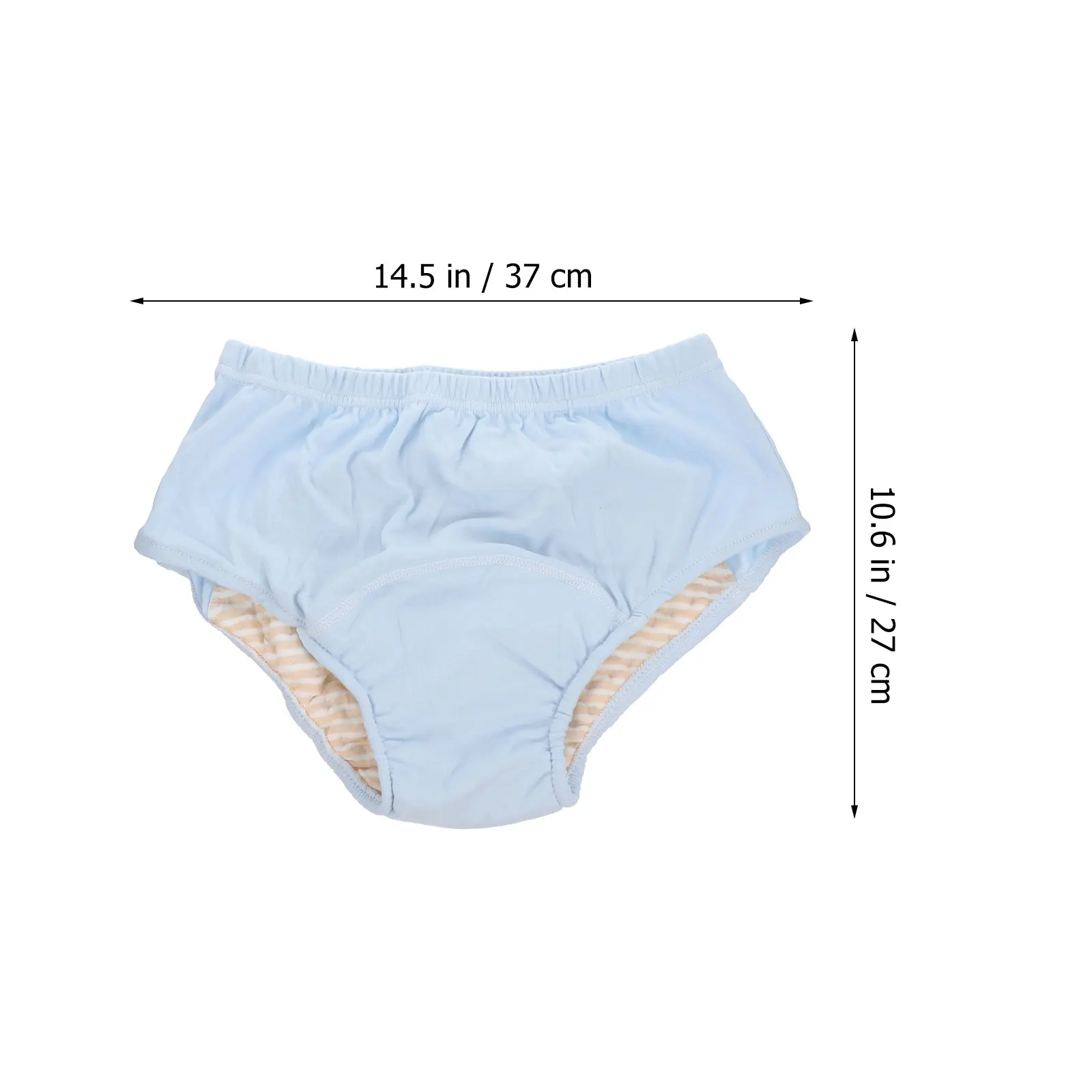 

Adult Incontinence Diaper Waterproof Pants Breathable Reusable Care Underwear Soft Absorbent Blue Color Suitable Elderly