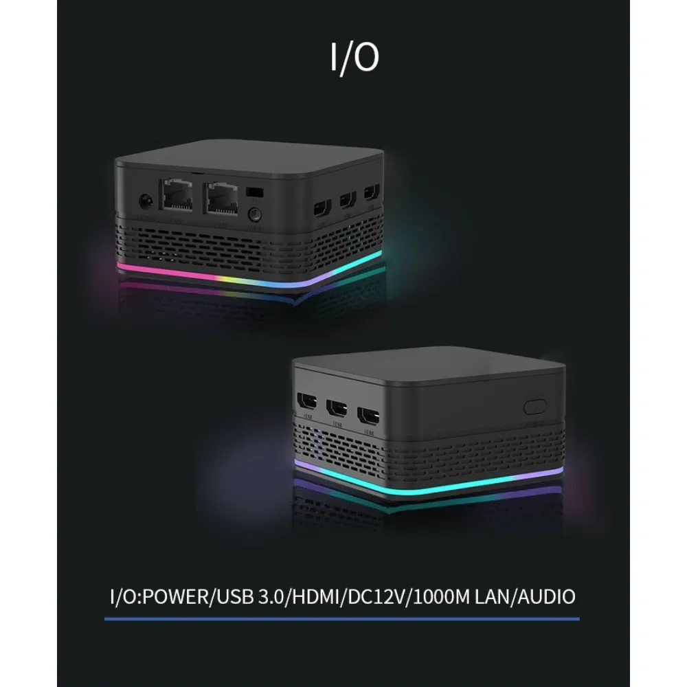 T9 Plus Mini-PCS – Intel N150 Quad-Core RAM 8 GB/16 GB LPDDR5 ROM Barebone/256 GB SSD |   Windows 11Pro Triple Display Desktop