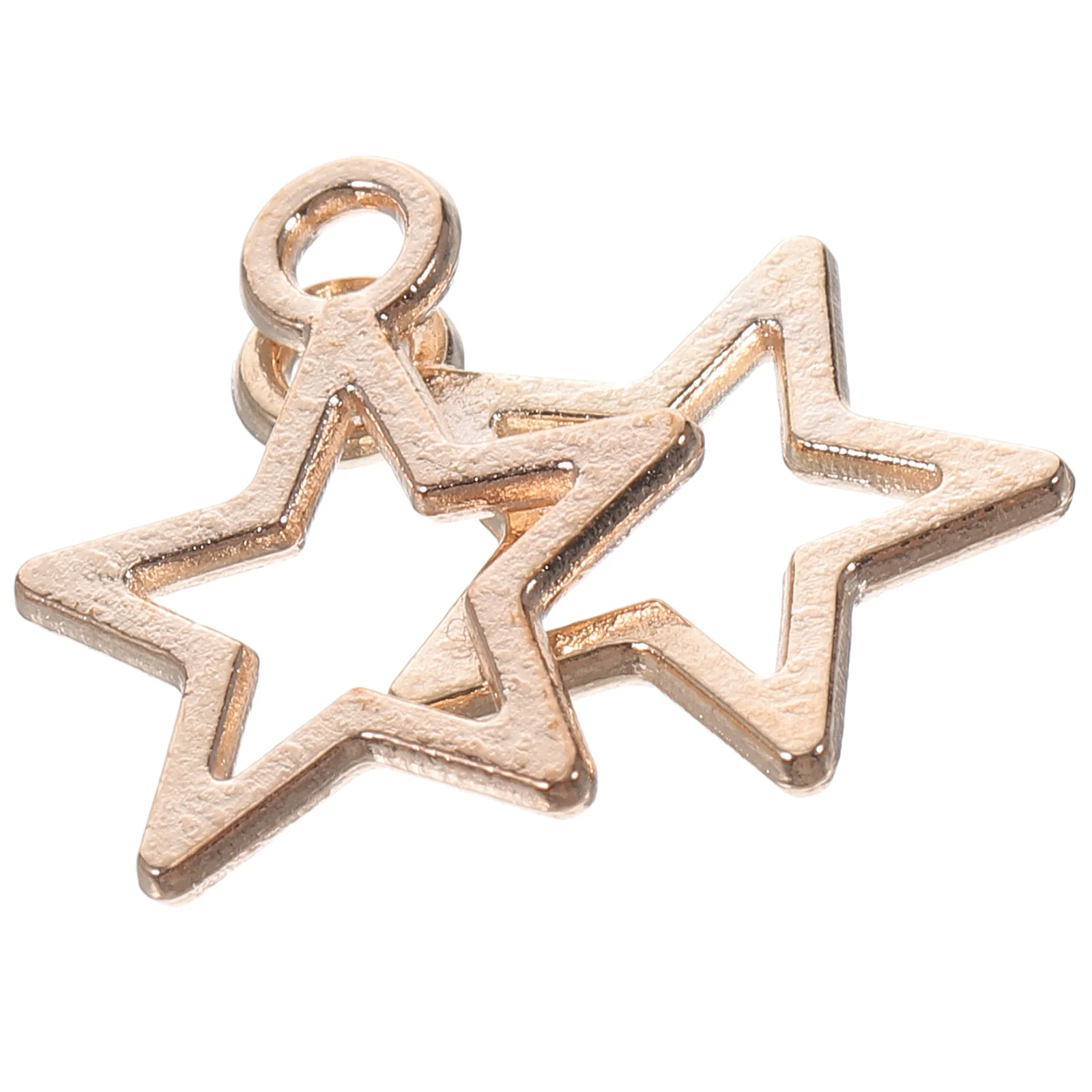 

100pcs Five-Pointed Star Pendants Hollow Alloy Diy Charms For Jewelry Making Craft Decor Accessory Pendant Jewelry Components