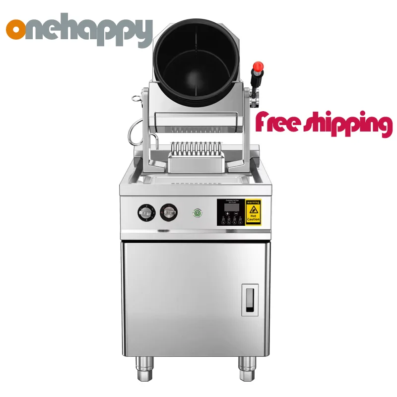 

Автоматическая машина для приготовления пищи, робот, жареный рис, вок для кухни, ресторана, жарки, газовая коммерческая плита, электрический вращающийся барабан