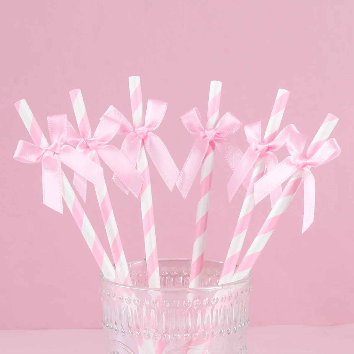 16 قطعة نمط القوس الوردي الأزرق شفاطات للشرب حفل زفاف وعيد ميلاد الديكور الاطفال بنين بنات استحمام الطفل ديكور لوازم الهدايا