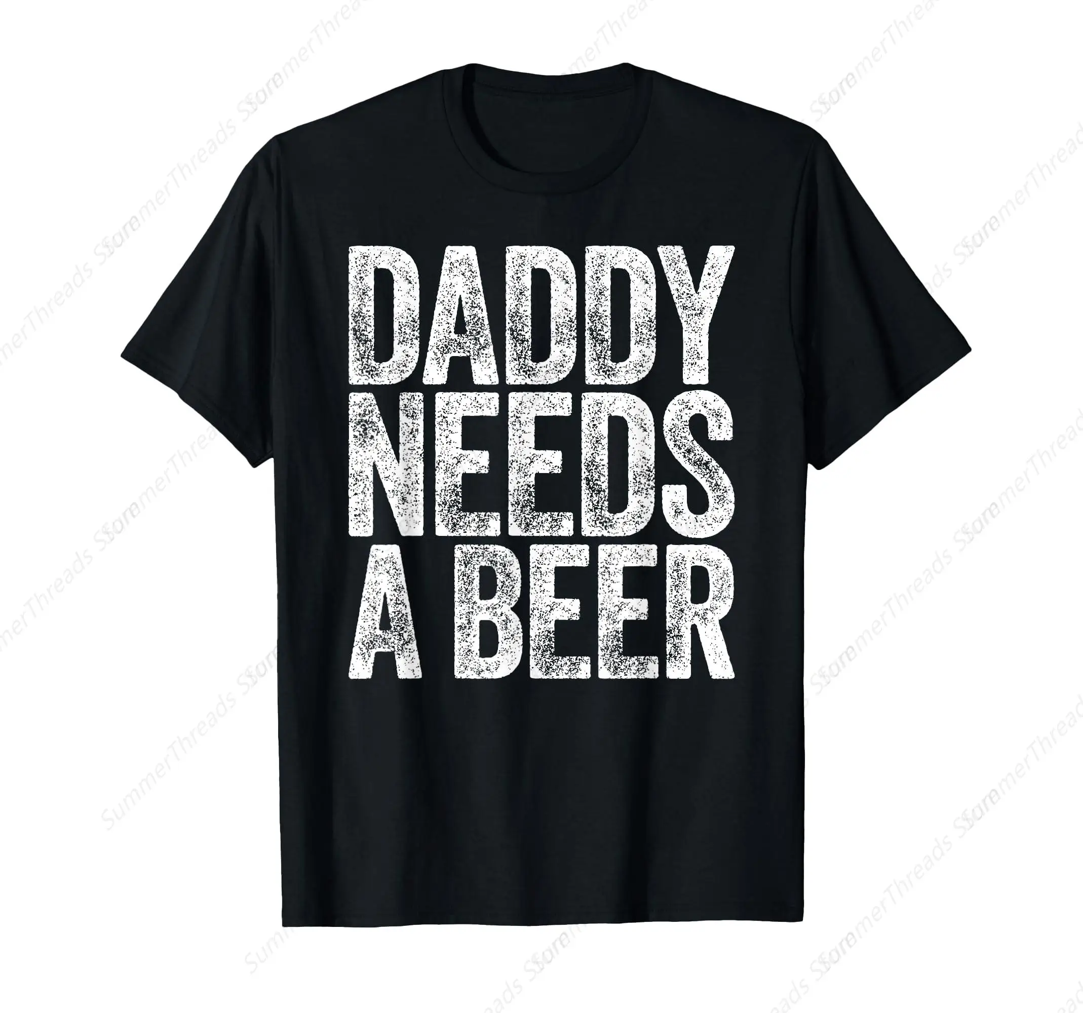 Daddy Needs A Beer Shirt Funny Men Drinking Dad Fathers Day T-Shirt