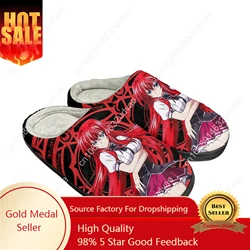 Anime High School DxD Rias Gremory Home Cotton Custom Slippers Mens Womens Sandals Plush Casual Keep Warm Shoes Thermal Slipper