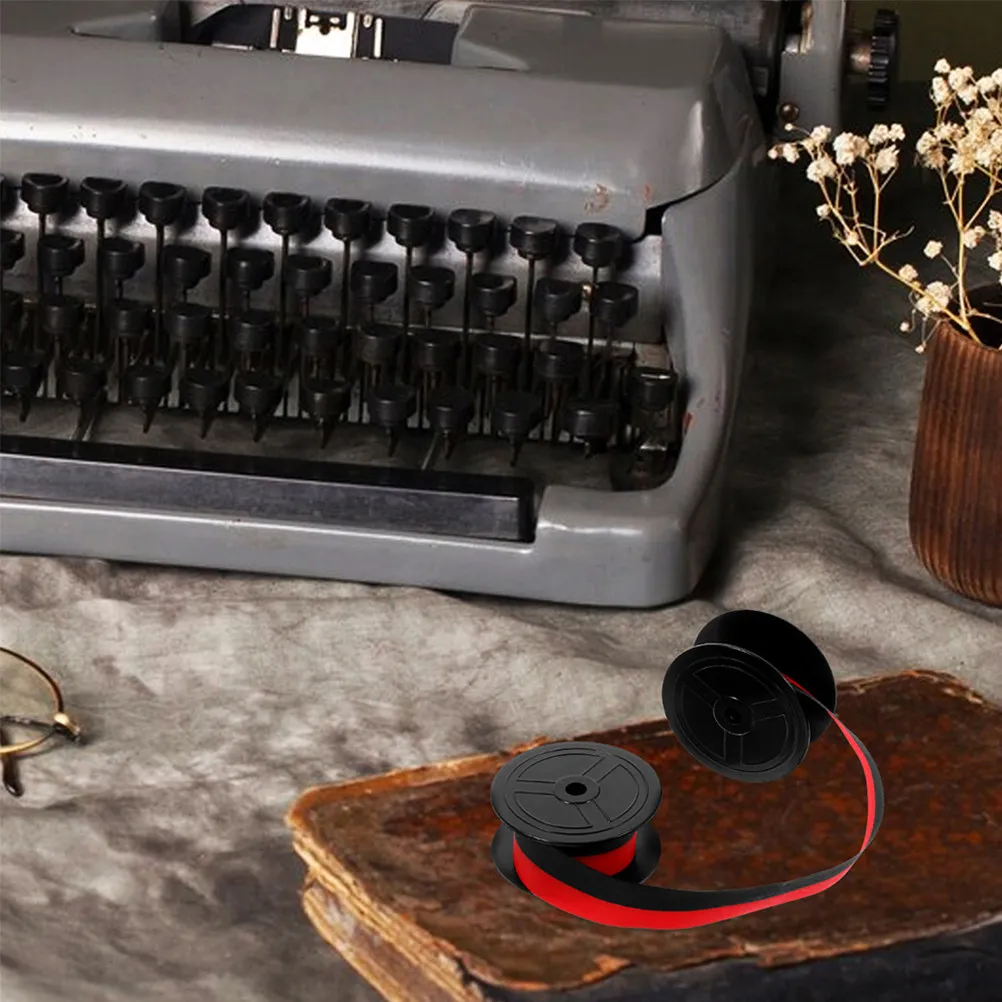 

2Pcs Dual Color Typewriter Ribbon Replacement Clear Ink Ribbon Compatible for Gr24 Gr41 Gr51 Printing Accessory