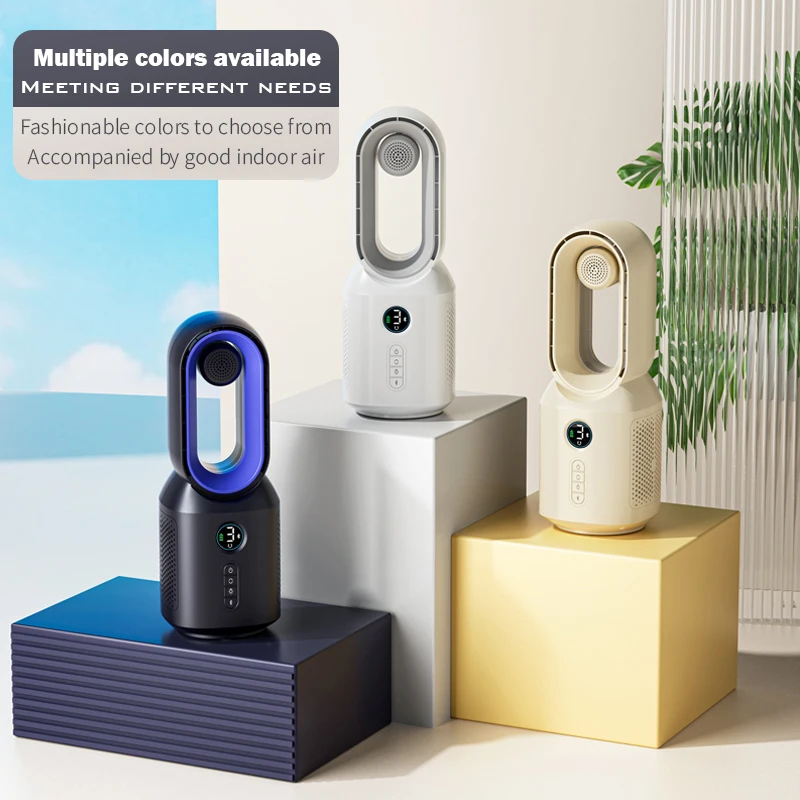 High Aesthetic Design Battery Air Purifier With Display Screen Bluetooth Audio for Car Air Purifier