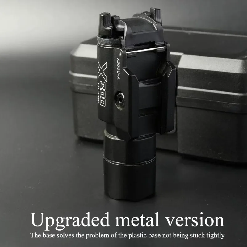 Brand New X300 Full Metal Flashlight Bright Strobe Light Adjustable Rail Model Decor Parts
