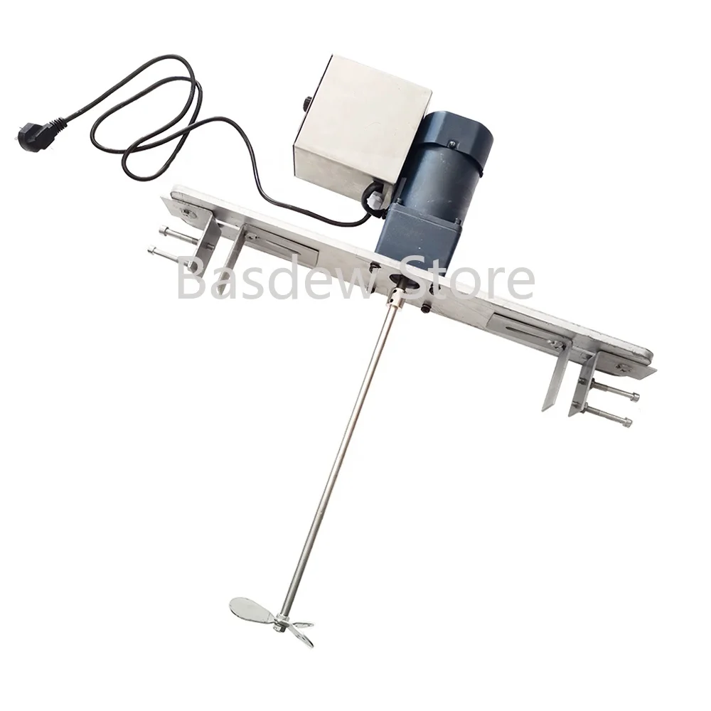 Suitable for 40L 60L 80L wax melting tank, industrial tank portable agitator, with stainless steel blades,