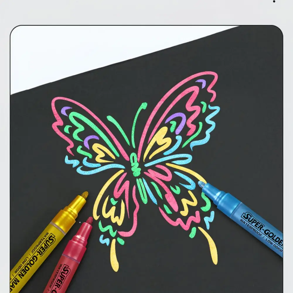 Professional Acrylic Paint Pens Metallic Color For Model Kit Coloring Art Drawing Markers Crafting Tools Supplies Set