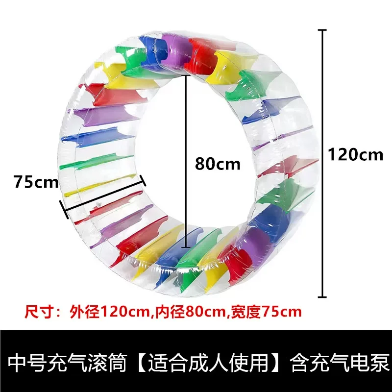 Water Inflatable Roller Children Swimming Ring, Outdoor Crawling Water Toys Pool Park Play Entertainment Walking Ball