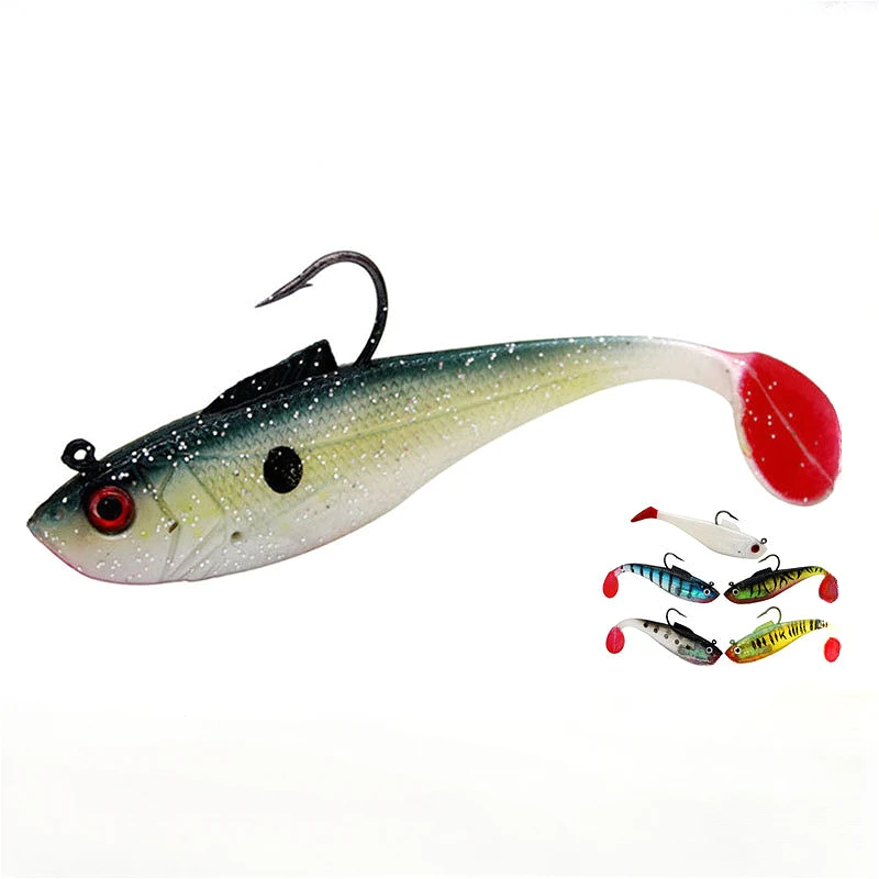 

3g/5cm 10g/8.5cm 26g/11.5cm Fishing Tackle T-tail Bait Fishing Lure Sinking Pesca Biomimetic Bait Fishing Artificial Soft Bait