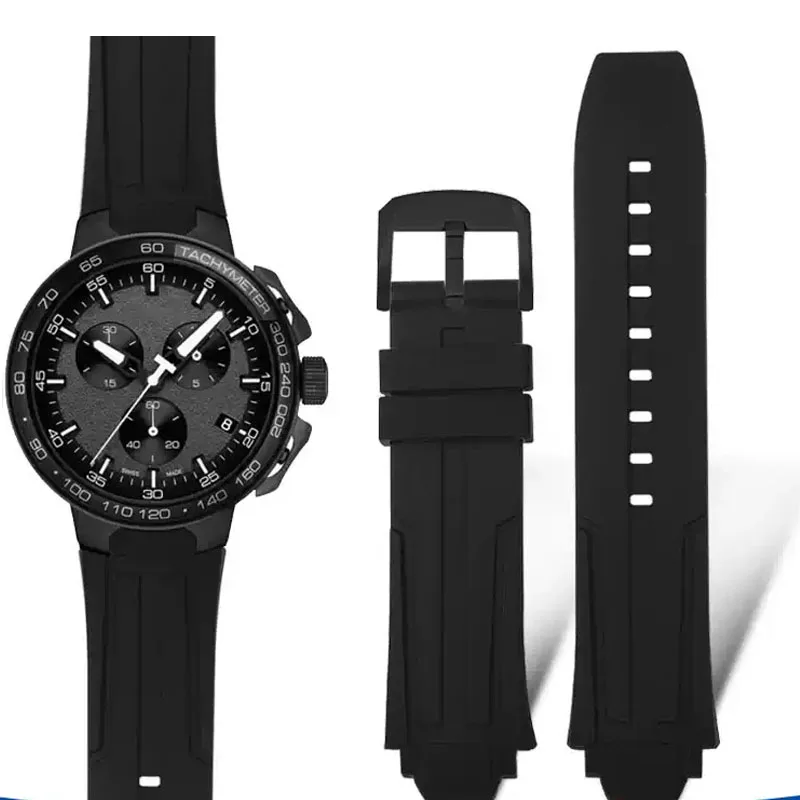 

For Tissot 1853 Bicycle Racing Series 18mm Silicone Watch band T111.417 T111417A Men's strap Waterproof Bracelet with tools