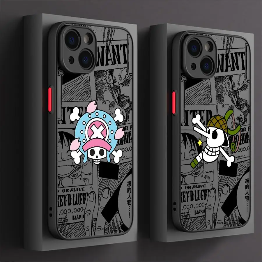 Case for iPhone 11 15 Plus 12 13 Mini 17 16 Pro Max 14 17 Air XS 16e Back Phone Cover Ones Pieces Anime