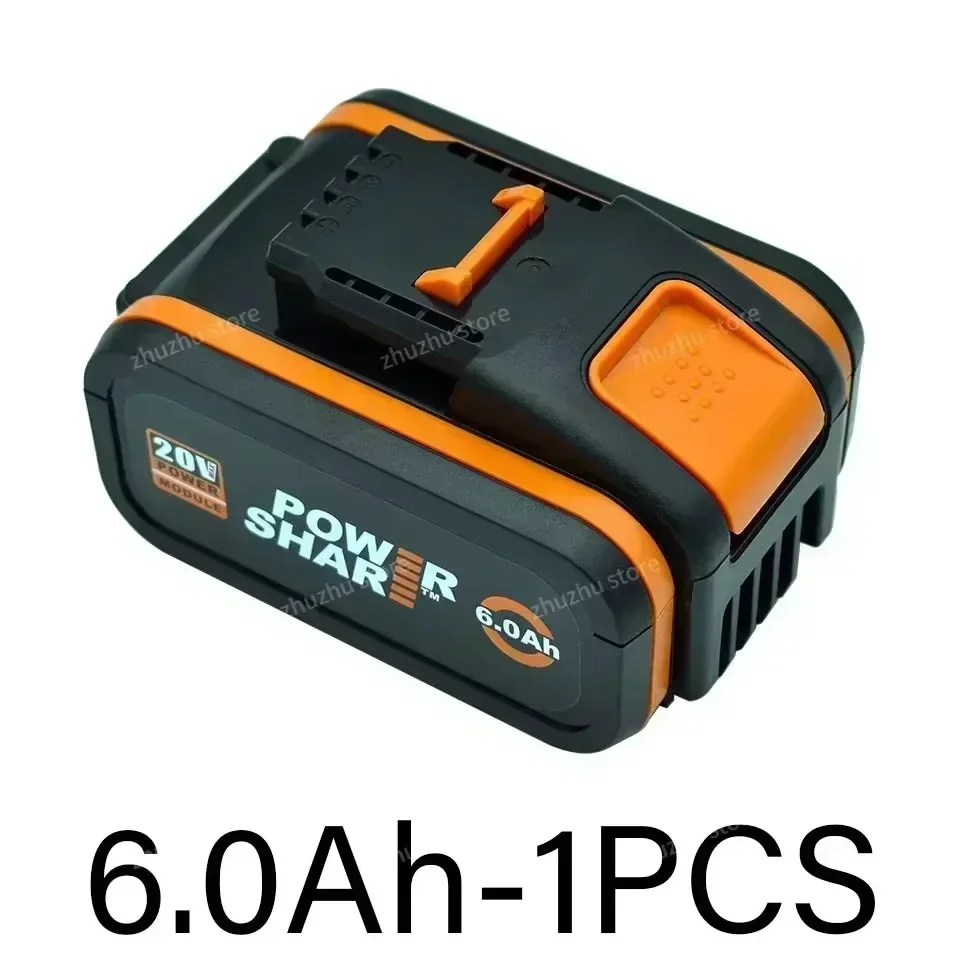 Voor Worx 20V 4.0/6.0/8.0Ah Oplaadbare Li-Ion Batterij WA3551 WA3551.1 WA3553 WA3641 WX373 WX390 Elektrisch Gereedschap Met lader
