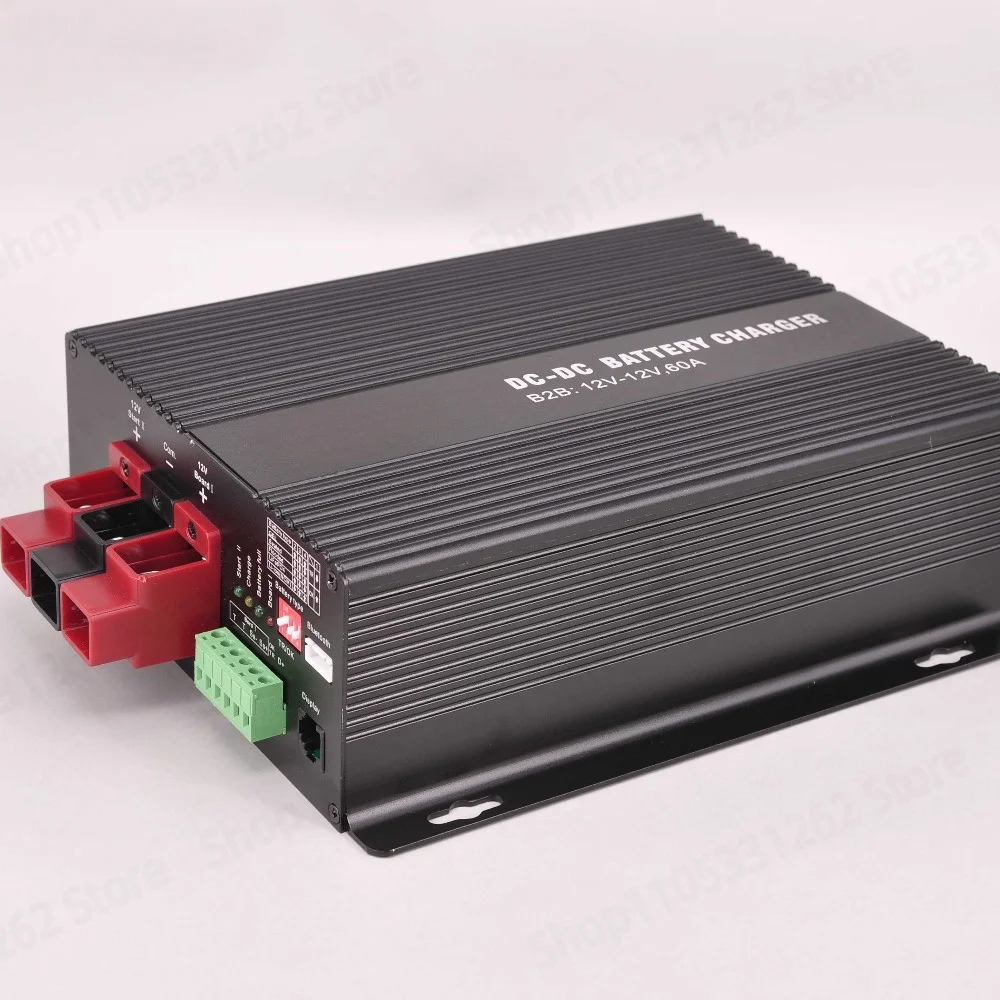 DC-DC DC charger, 12V/60A dual battery for RV with Bluetooth display smart charger