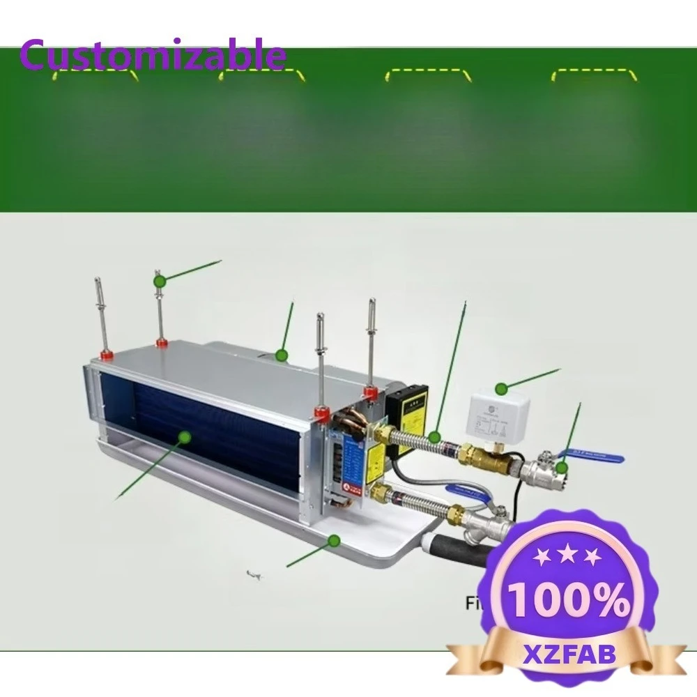Factory Direct 2026 Commercial Horizontal Concealed Air Coil Unit Air Coil Unit Fan Coil Unit for Heating and Cooling