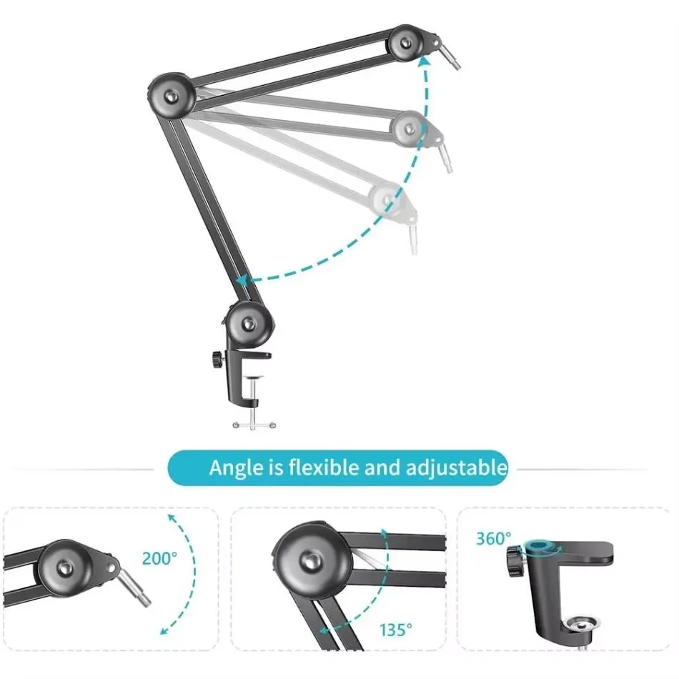 Upgrade Foldable Stand,Microscope Support, Electron Microscope Adjustable Bracket For Industrial Video Microscopes PCB Quality