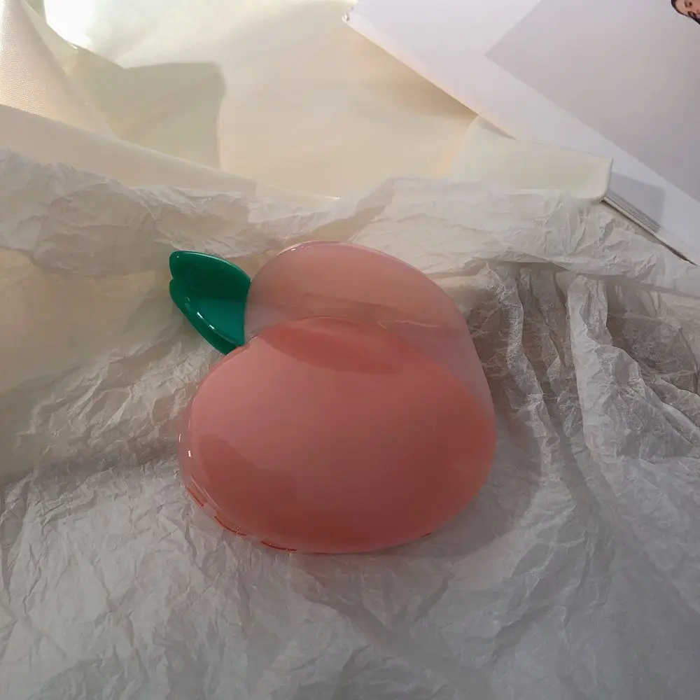 

Decoration Summer Headgear Acetate Sheet Pink Peach Korean Style Headwear Women Hair Claw Fruit Hair Clip Acetic Acid Hair Claw