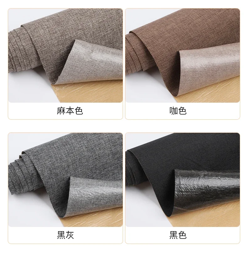 

Self Adhesive Linen Fabric For DIY Handmade Crafts Gift Packaging Jewelry Drawer Liner Bag Wall Home Renovation Decorative Cloth
