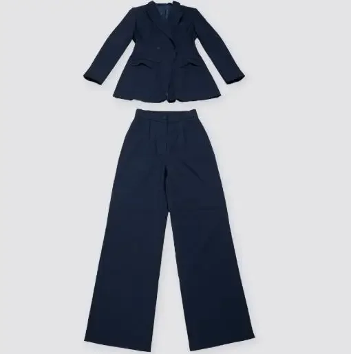 

Outfits Women's Elegant Two Piece Sets Temperament Commuting Autumn New Fashion Woman Waist Cinched Lapel Suit Pants Set