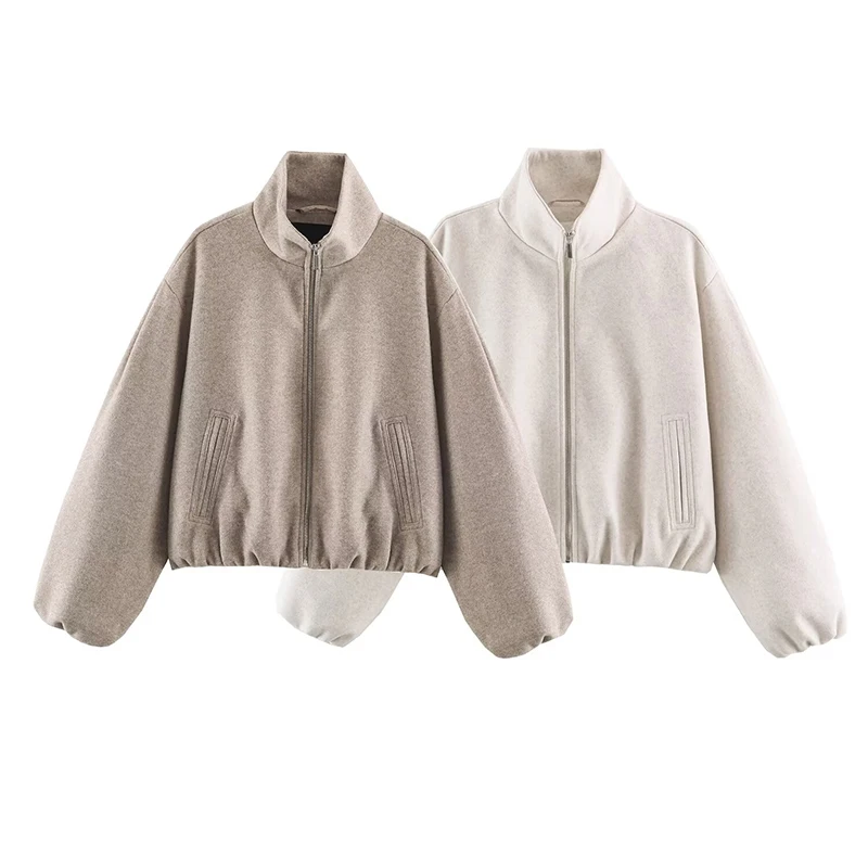 Jackets Autumn Women's  2026 New Coats Fashion Short Turtleneck Warm Jackets Women's Fall Chic Street Youth Outerwear Coats