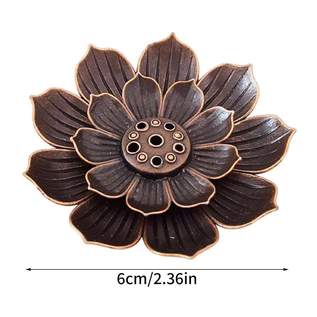 Lotus Three Treasures Thread Incense Insertion Creative Tea Ceremony Multi hole Thread Incense Burner Incense -1pcs