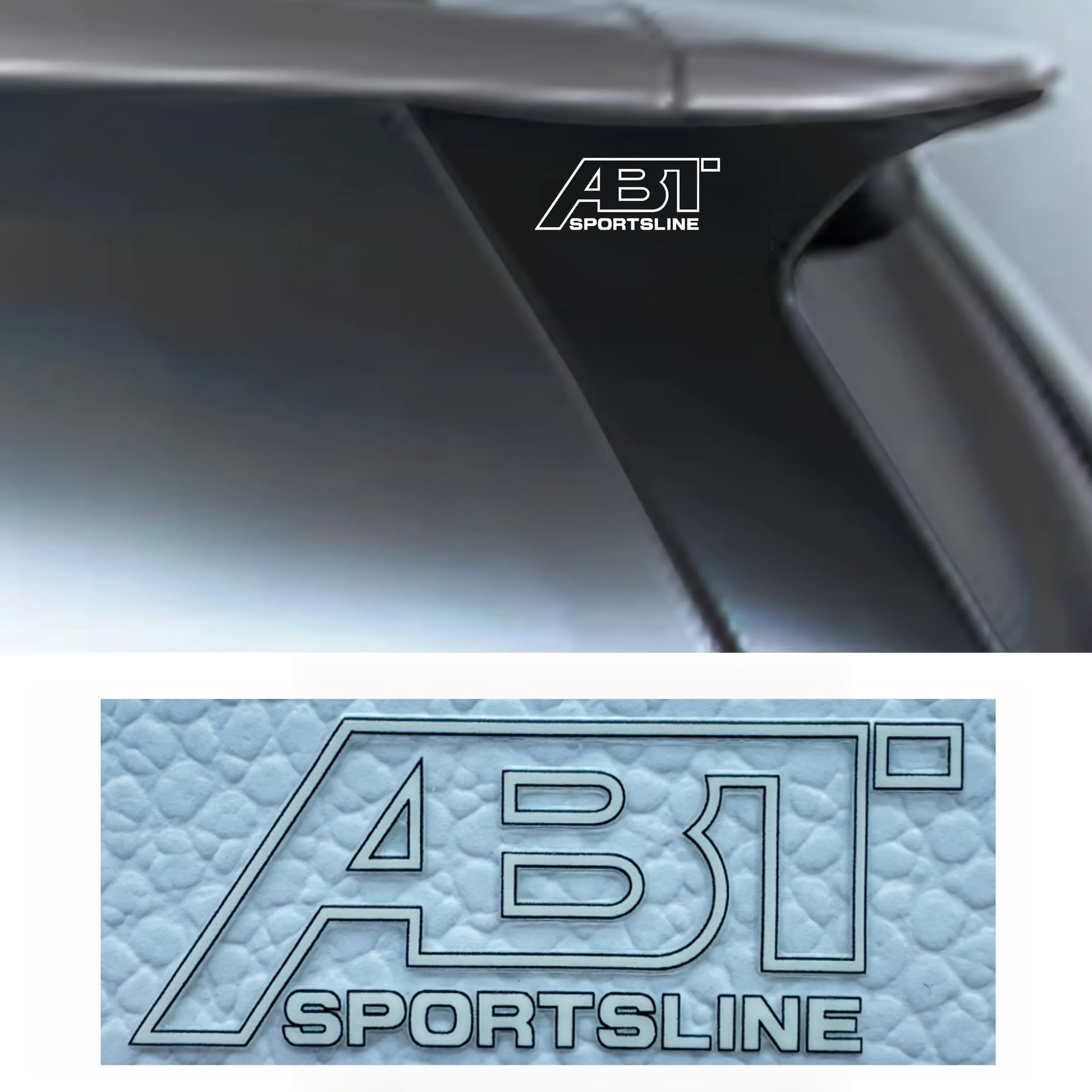 Creative ABT SPORTSLINE Vinyl Decal, Racing Style Sticker for Laptop Cases, Skateboards and Toolboxes for Unique Personalization