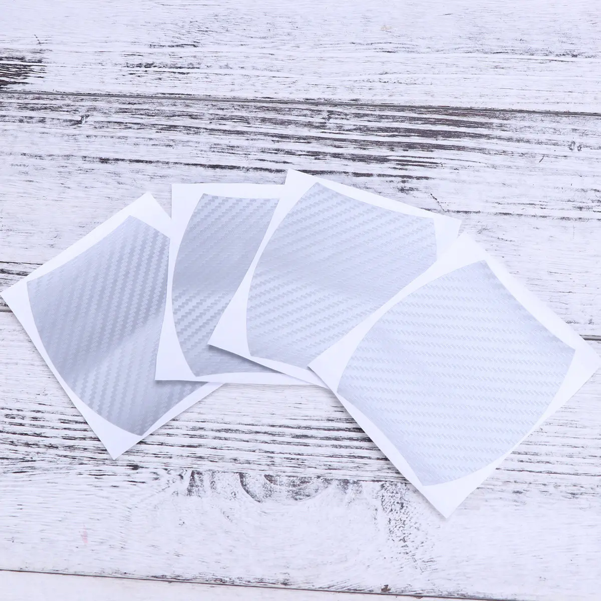 

4 шт. наклеек из углеродного волокна для защиты дверных ручек автомобиля, с высокой износостойкостью, полностью облегающие, черные