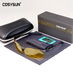 2026 Men Aluminium Alloy Night Vision Goggles Safe Driving Women Polarized Sunglasses Men's Car drivers Glasses Night Sunglasses