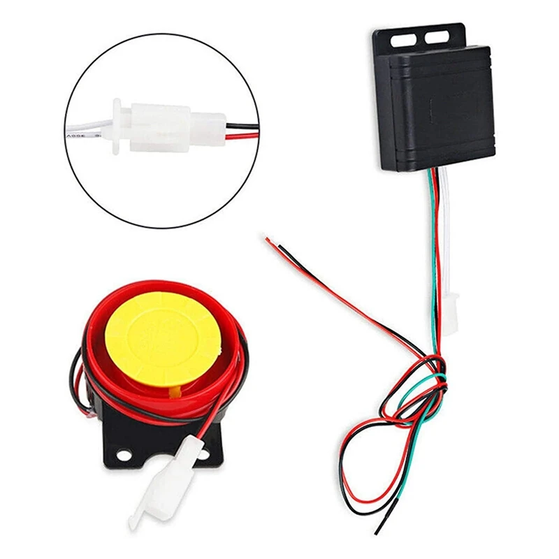 12V Motorcycle Security Alarm and Anti-Theft System Remote Control One-Button Start for Bicycle Scooters