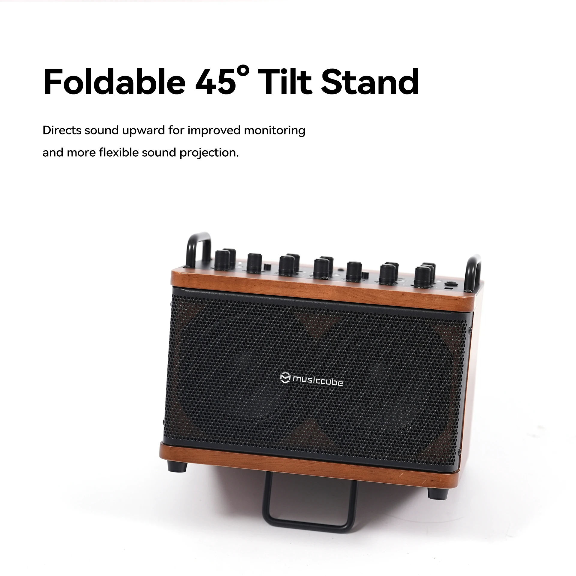 D2MAX Electric Guitar Amplifier PA System Rechargeable Battery For AUX For Wedding Concert Church Outdoor Use