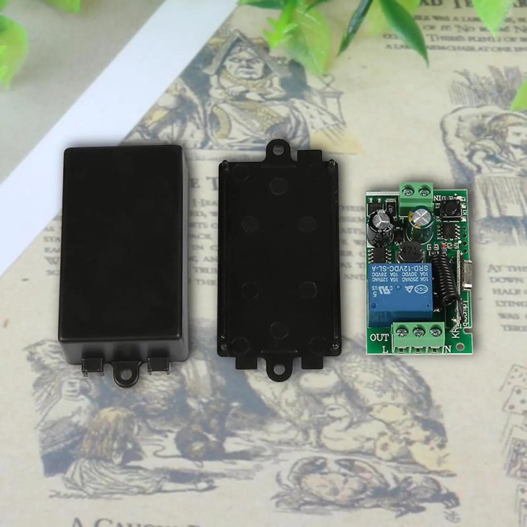 Pro 2X Universal 433 Mhz AC 220V 1 canal interruptor de control remoto Mini módulo receptor de relé inalámbrico