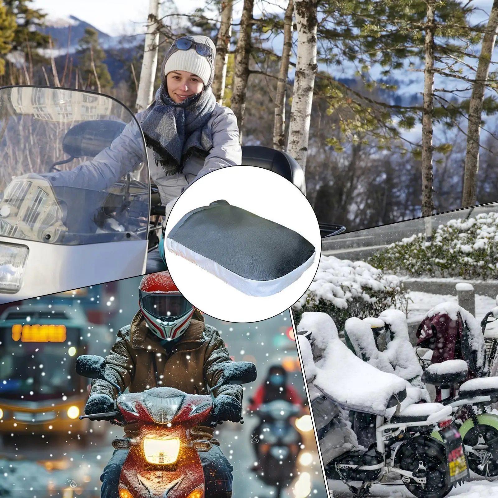 

Motorcycle Handlebar Muffs Winter Electric Bike Warm Gloves Motorbike Hand Warmer Gloves For Scooter Snowmobile Tricycles