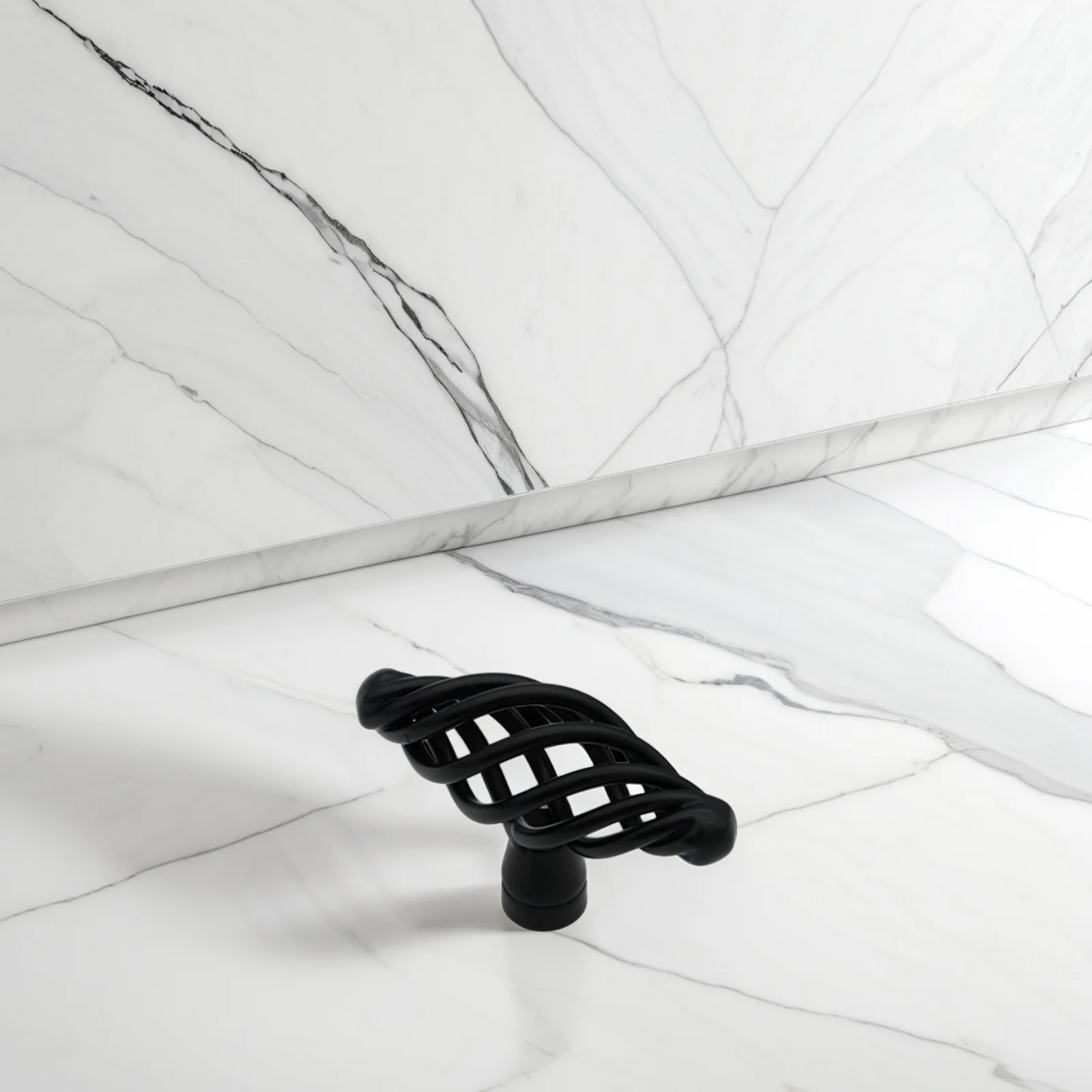 

4pcs Alloy Bird Cage Cabinet Knobs Durable Drawer Pulls Nordic Style Decorative Handles for Kitchen Wardrobe Cupboard Glass