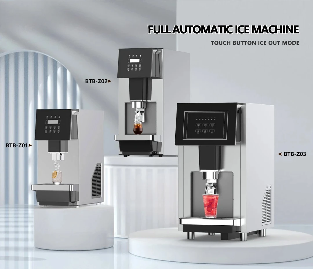 

hot sales One Touch Ice-making Household Hotel Cafe OEM&ODM 30kg One Day Small Crushed Ice Stainless Steel Automatic Ice Maker