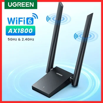 Rj45 WiFi Adapter AX1800 WiFi6 USB3.0 5G & 2.4G Dual Antenna USB WiFi Wifi Antenna USB Ethernet Receiver Network for PC Laptop